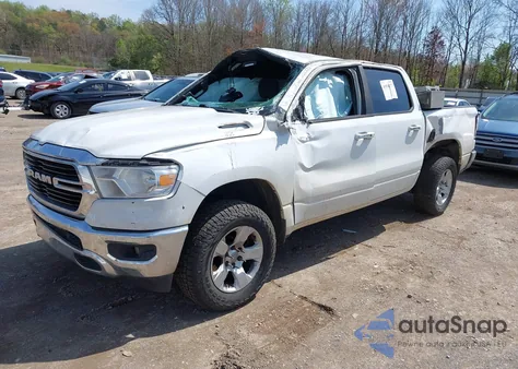 2019 Ram 1500 Big Horn/Lone Star 4X4 5'7 Box из США, поврежденный, VIN 1C6SRFFT2KN667846